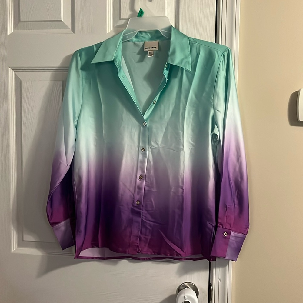 Long sleeve button up blouse